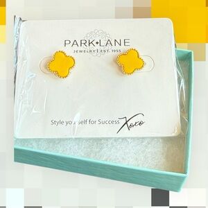 Park Lane Golden Yellow Floral Earrings